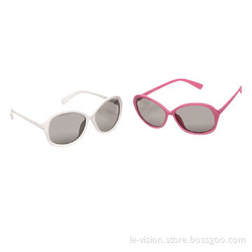 Passive Circular Fashion 3D Video Glasses
